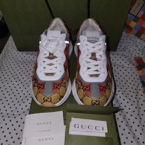 Gucci Women's Rhyton GG Multicolor sneaker